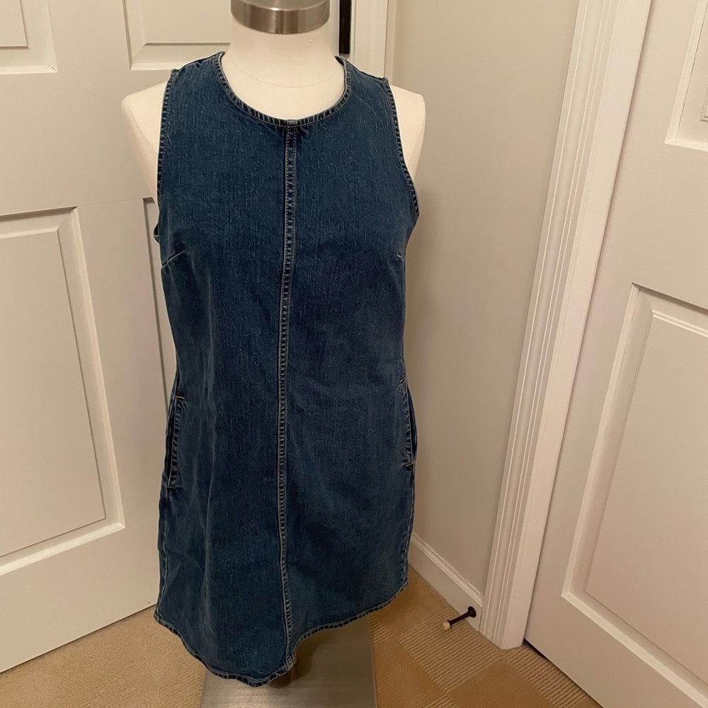 J Crew denim dress, size 6, blue